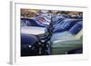 Cars Parked Bumper to Bumper-null-Framed Photographic Print