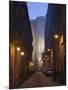 Cars Parked in a Street, Torre Dell'Elefante Tower, Il Castello Old Town, Sardinia, Italy-null-Mounted Photographic Print