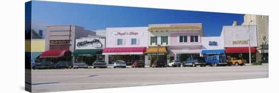 Cars Parked in Front of Stores, Beach Street, Daytona Beach, Florida, USA-null-Stretched Canvas