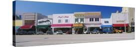 Cars Parked in Front of Stores, Beach Street, Daytona Beach, Florida, USA-null-Stretched Canvas
