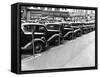 Cars Parked on Street-John Vachon-Framed Stretched Canvas