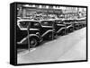 Cars Parked on Street-John Vachon-Framed Stretched Canvas