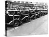 Cars Parked on Street-John Vachon-Stretched Canvas