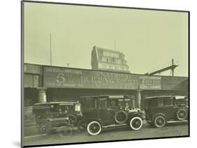 Cars Parked Outside London Bridge Station, 1931-null-Mounted Photographic Print