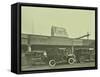 Cars Parked Outside London Bridge Station, 1931-null-Framed Stretched Canvas