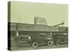 Cars Parked Outside London Bridge Station, 1931-null-Stretched Canvas