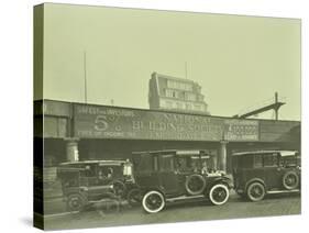 Cars Parked Outside London Bridge Station, 1931-null-Stretched Canvas