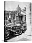 Cars Parking for Vatican Visit-null-Stretched Canvas