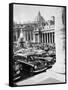 Cars Parking for Vatican Visit-null-Framed Stretched Canvas