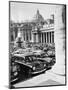 Cars Parking for Vatican Visit-null-Mounted Photographic Print