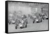 Cars Racing in a Grand Prix-null-Framed Stretched Canvas