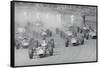 Cars Racing in a Grand Prix-null-Framed Stretched Canvas