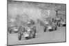 Cars Racing in a Grand Prix-null-Mounted Photographic Print