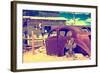 Cars - Route 66 - Gas Station - Arizona - United States-Philippe Hugonnard-Framed Photographic Print