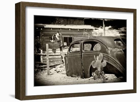 Cars - Route 66 - Gas Station - Arizona - United States-Philippe Hugonnard-Framed Photographic Print