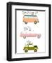 Cars Transporting Bicycles-Norbert Sobolewski-Framed Art Print