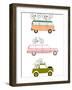 Cars Transporting Bicycles-Norbert Sobolewski-Framed Art Print