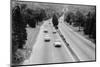 Cars Traveling on Merritt Parkway-null-Mounted Photographic Print