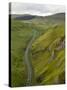 Cars Travelling Down Winnats Pass, Castleton, Peak District National Park, Derbyshire, England, Uni-Chris Hepburn-Stretched Canvas