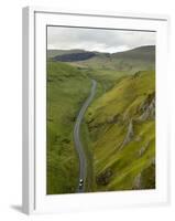 Cars Travelling Down Winnats Pass, Castleton, Peak District National Park, Derbyshire, England, Uni-Chris Hepburn-Framed Photographic Print