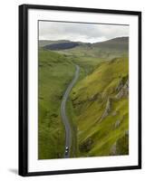 Cars Travelling Down Winnats Pass, Castleton, Peak District National Park, Derbyshire, England, Uni-Chris Hepburn-Framed Photographic Print