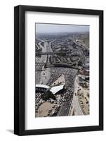 Cars Waiting to Cross United States-Mexico Border-null-Framed Photographic Print