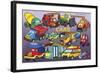 Cars-Olga And Alexey Drozdov-Framed Giclee Print