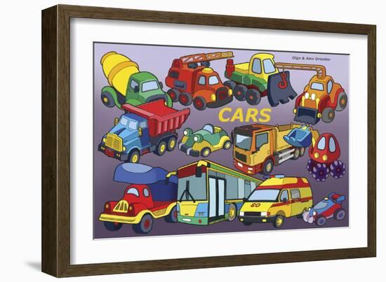 Cars-Olga And Alexey Drozdov-Framed Giclee Print