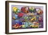 Cars-Olga And Alexey Drozdov-Framed Giclee Print