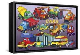 Cars-Olga And Alexey Drozdov-Framed Stretched Canvas