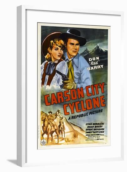 Carson City Cyclone-null-Framed Art Print