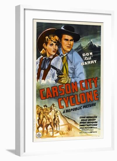 Carson City Cyclone-null-Framed Art Print