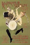 Woman and Pan with Drum-Carsten Ravn-Laminated Art Print