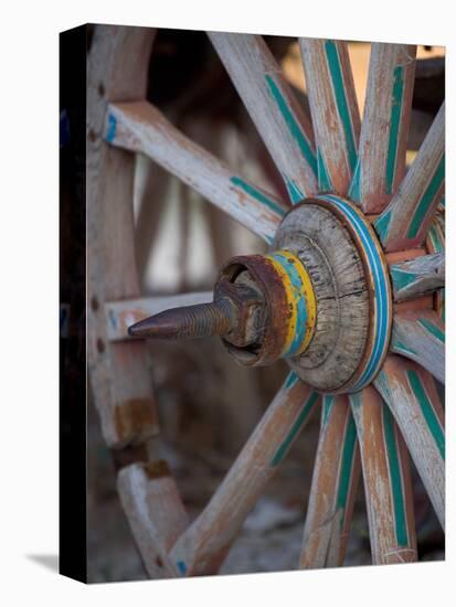 Cart and Cart Wheels in Cappadoccia, Turkey-Darrell Gulin-Stretched Canvas