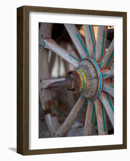 Cart and Cart Wheels in Cappadoccia, Turkey-Darrell Gulin-Framed Photographic Print