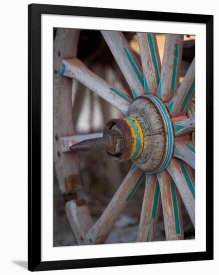 Cart and Cart Wheels in Cappadoccia, Turkey-Darrell Gulin-Framed Photographic Print