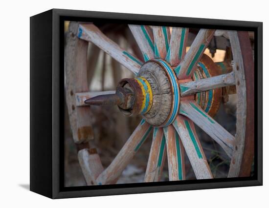 Cart and Cart Wheels in Cappadoccia, Turkey-Darrell Gulin-Framed Stretched Canvas