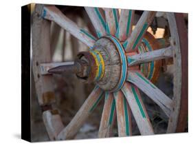 Cart and Cart Wheels in Cappadoccia, Turkey-Darrell Gulin-Stretched Canvas