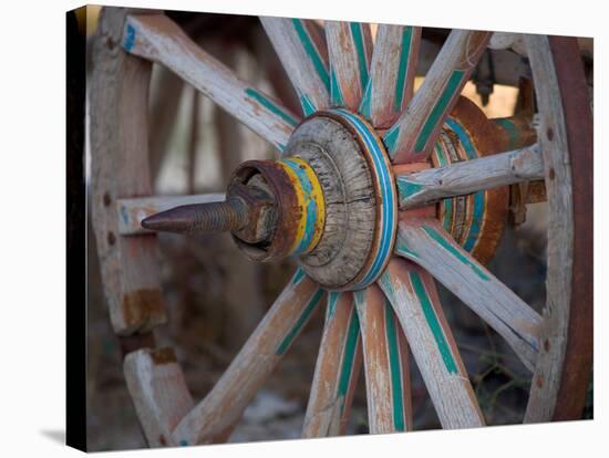 Cart and Cart Wheels in Cappadoccia, Turkey-Darrell Gulin-Stretched Canvas