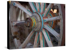 Cart and Cart Wheels in Cappadoccia, Turkey-Darrell Gulin-Stretched Canvas