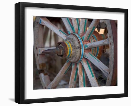 Cart and Cart Wheels in Cappadoccia, Turkey-Darrell Gulin-Framed Photographic Print