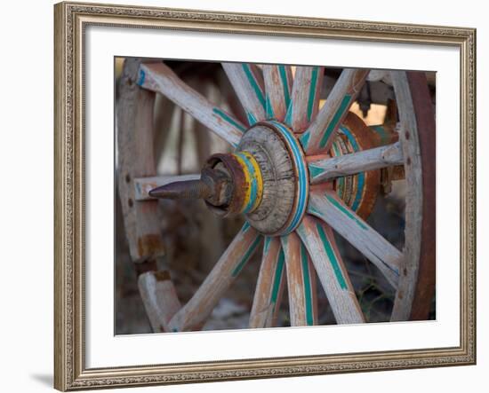 Cart and Cart Wheels in Cappadoccia, Turkey-Darrell Gulin-Framed Photographic Print