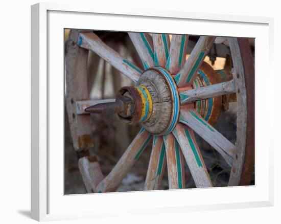 Cart and Cart Wheels in Cappadoccia, Turkey-Darrell Gulin-Framed Photographic Print