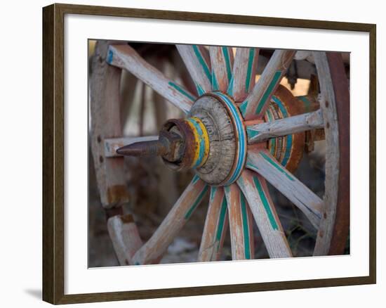 Cart and Cart Wheels in Cappadoccia, Turkey-Darrell Gulin-Framed Photographic Print