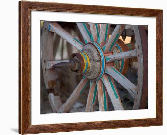 Cart and Cart Wheels in Cappadoccia, Turkey-Darrell Gulin-Framed Photographic Print