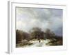 Cart on a Snowy Track-Barend Cornelis Koekkoek-Framed Giclee Print