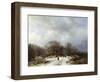 Cart on a Snowy Track-Barend Cornelis Koekkoek-Framed Giclee Print