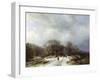Cart on a Snowy Track-Barend Cornelis Koekkoek-Framed Giclee Print