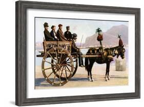 Cart, Palermo, Sicily, C1923-null-Framed Giclee Print