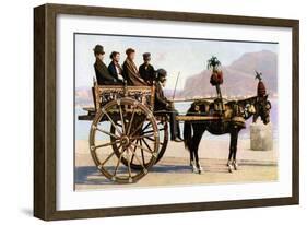 Cart, Palermo, Sicily, C1923-null-Framed Giclee Print